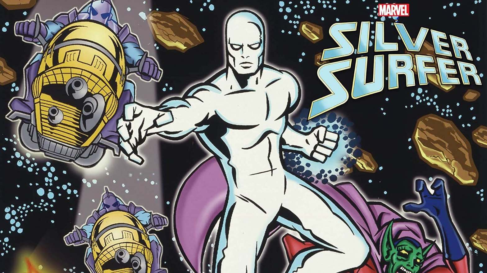 SILVER SURFER 98 VINTAGE TV SERIES ANIMATION HAND PAINTED PRODUCTION ART  MARVEL
